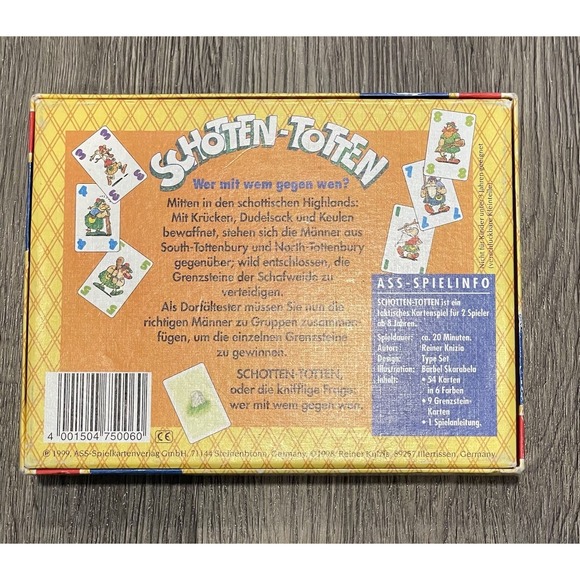 Vintage Schotten Totten Game 1999 German Altenburg Stralsunder By Reiner Knizia - Picture 5 of 5